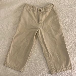 Hartstrings flat front khaki pants 2T